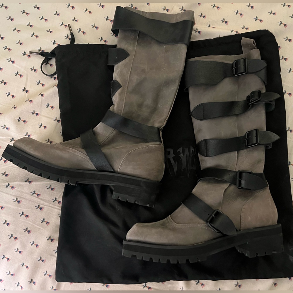 dolls kill flanger slouchy buckle boots